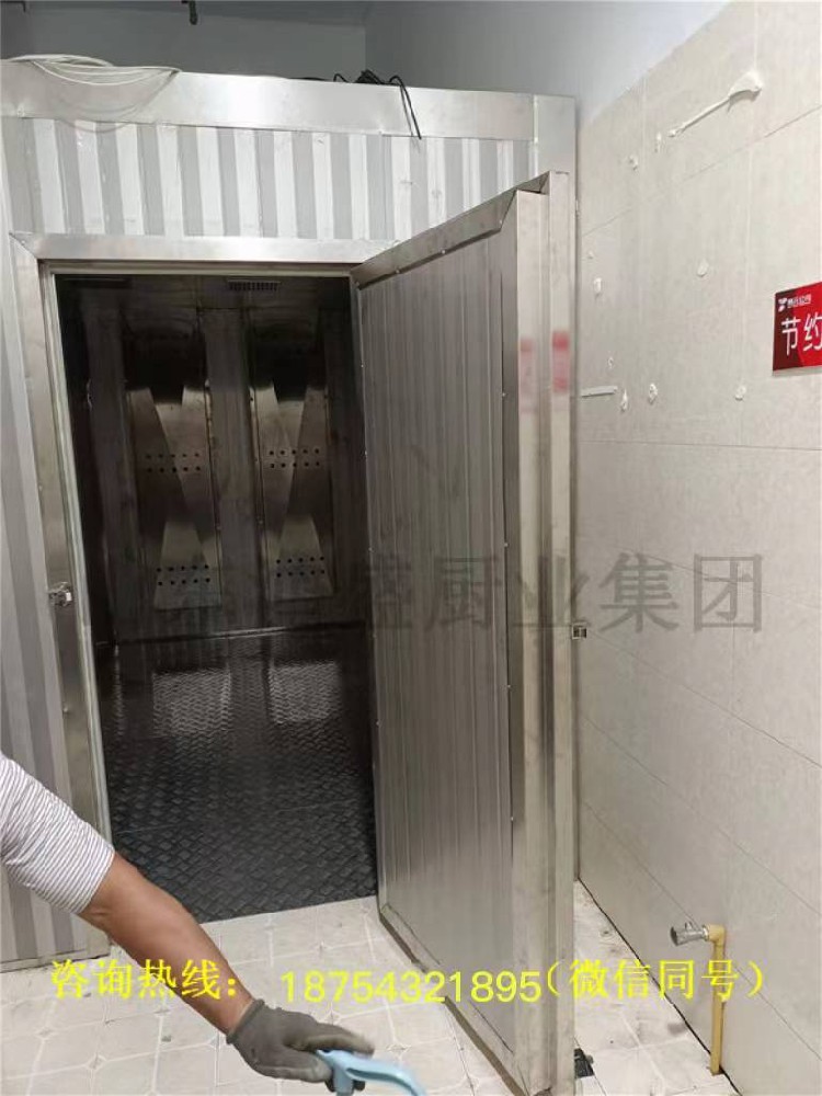 大型醒发室装置现场，用于醒发馒头、包子之类的面食