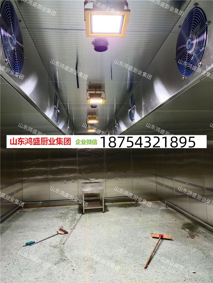 大型醒发房，大型醒发室装置现场，全自动不锈钢聚氨酯醒发房，大型馒头包子醒发箱